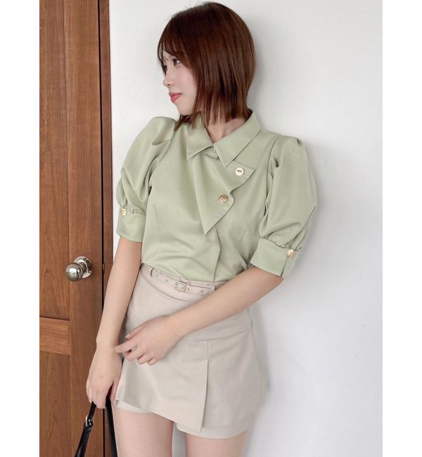 dazzlin「マルチボタンデザインブラウス」|シャツ・ブラウス|