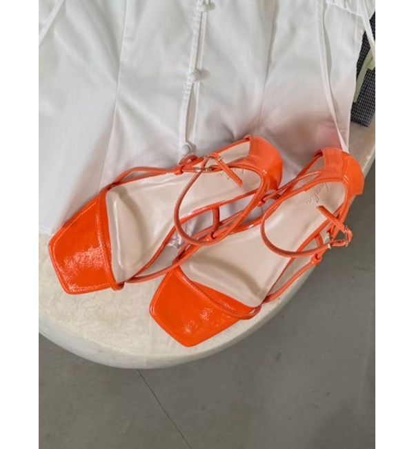 dazzlin「シンプルストラップサンダル」|サンダル|オレンジ