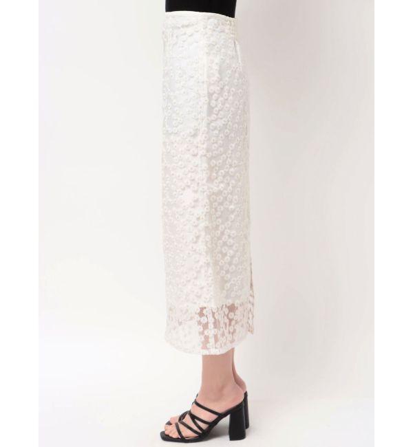 dazzlin「【藤井サチコラボ】マーガレットフラワータイトスカート」|スカート|