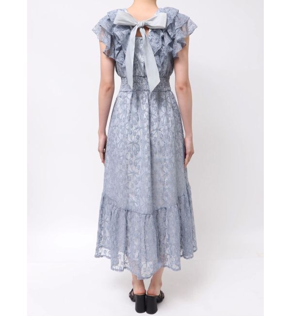 dazzlin「【WEB限定】バックリボンレースノースリワンピース」|ワンピース|