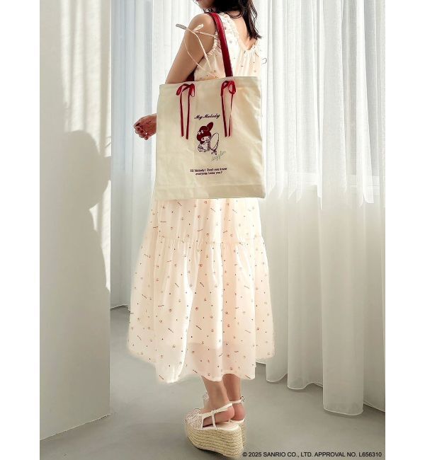 dazzlin「【メロクロコラボ】モチーフパターンティアードワンピース」|ワンピース|