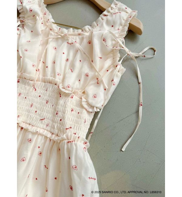 dazzlin「【メロクロコラボ】モチーフパターンティアードワンピース」|ワンピース|