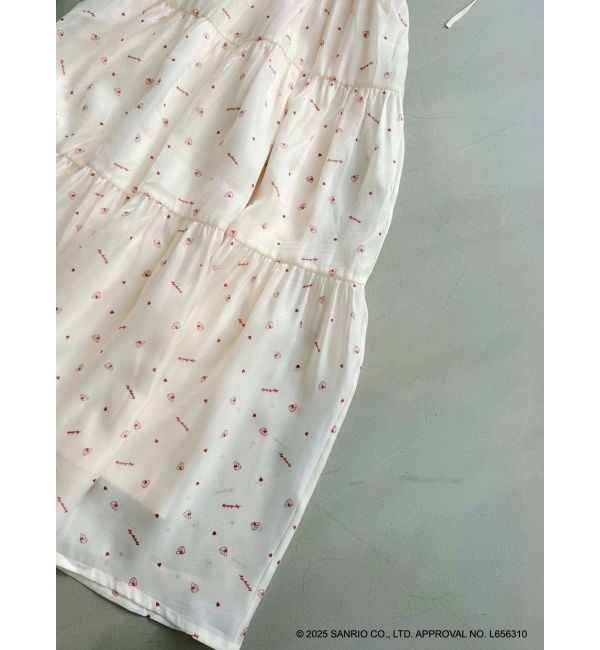 dazzlin「【メロクロコラボ】モチーフパターンティアードワンピース」|ワンピース|