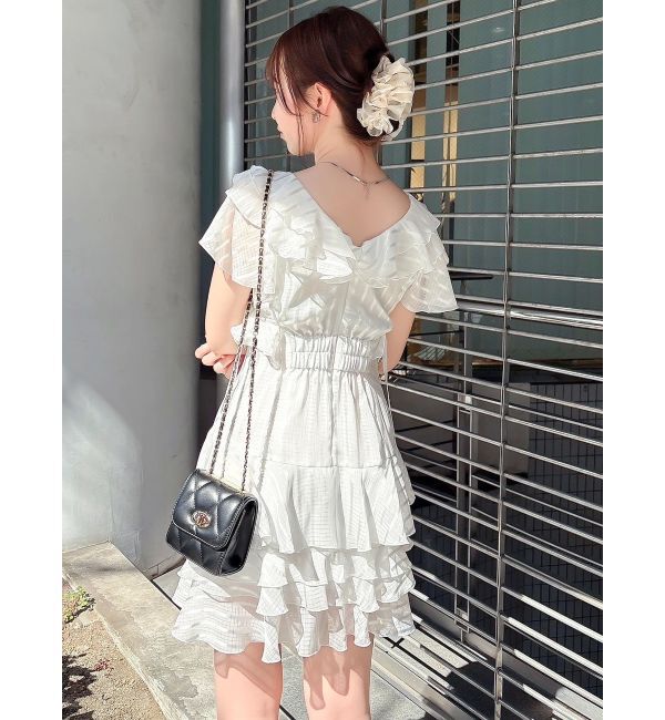 dazzlin「バリエフルイドミニワンピース」|ワンピース|