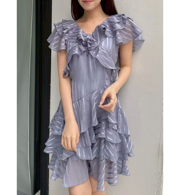 dazzlin「バリエフルイドミニワンピース」|ワンピース|