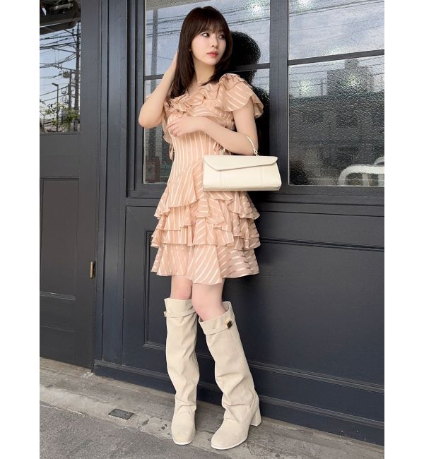 dazzlin「バリエフルイドミニワンピース」|ワンピース|