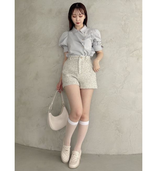 dazzlin「【再生産/新色登場】マルチボタンデザインブラウス」|シャツ・ブラウス|