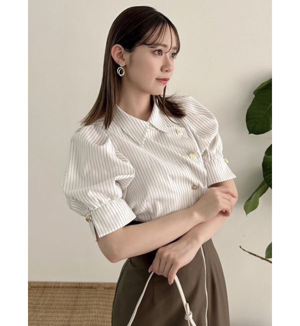 dazzlin「【再生産/新色登場】マルチボタンデザインブラウス」|シャツ・ブラウス|