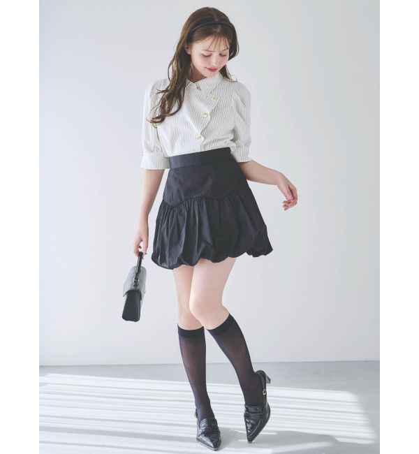 dazzlin「【再生産/新色登場】マルチボタンデザインブラウス」|シャツ・ブラウス|