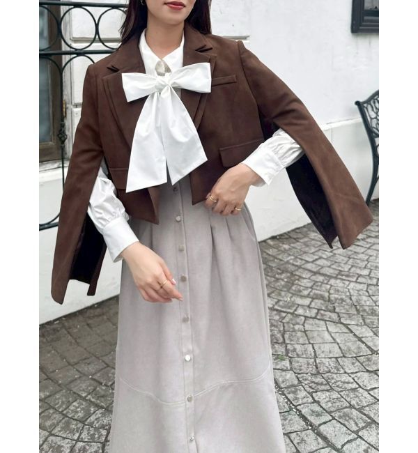 dazzlin「【セットアップ対応】テーラーショートジャケット」|テーラードジャケット|