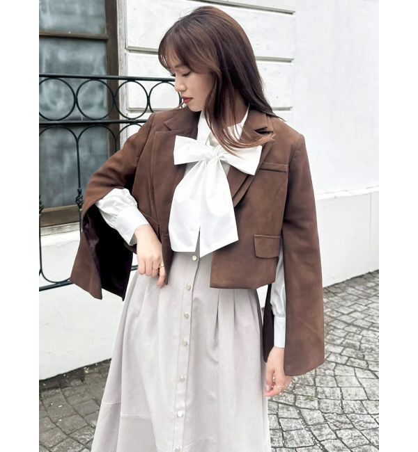 dazzlin「【セットアップ対応】テーラーショートジャケット」|テーラードジャケット|