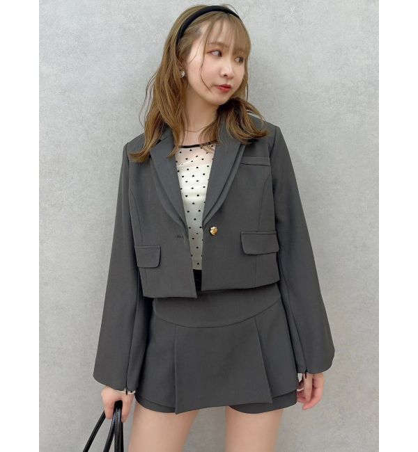 dazzlin「【セットアップ対応】テーラーショートジャケット」|テーラードジャケット|