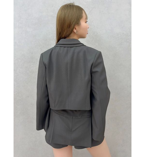 dazzlin「【セットアップ対応】テーラーショートジャケット」|テーラードジャケット|