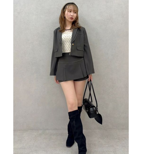 dazzlin「【セットアップ対応】テーラーショートジャケット」|テーラードジャケット|
