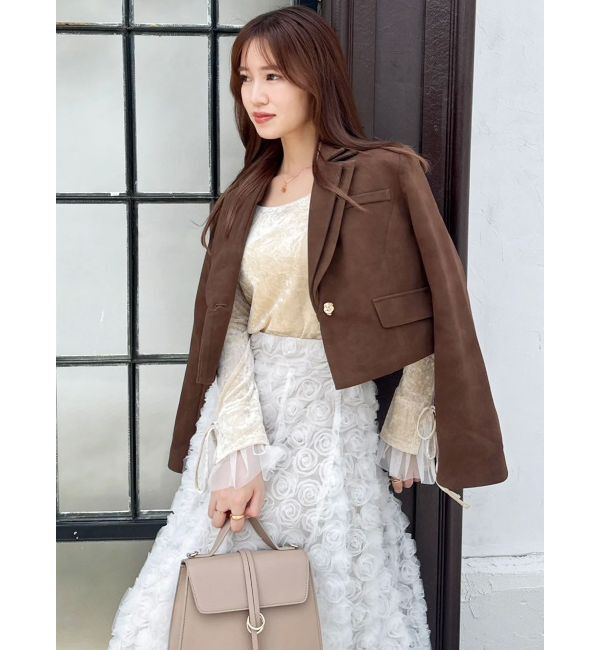 dazzlin「【セットアップ対応】テーラーショートジャケット」|テーラードジャケット|