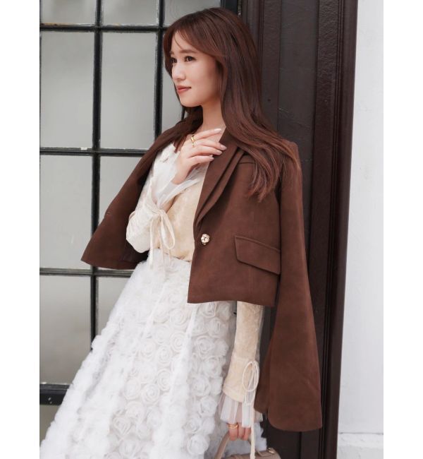 dazzlin「【セットアップ対応】テーラーショートジャケット」|テーラードジャケット|