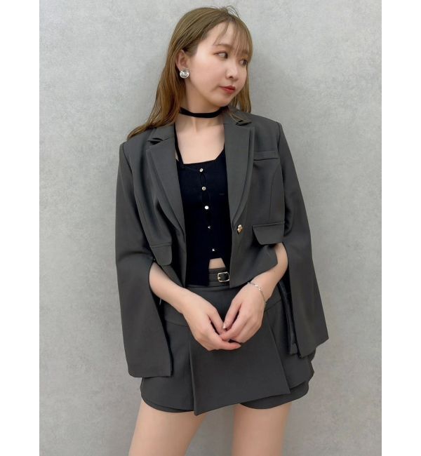 dazzlin「【セットアップ対応】テーラーショートジャケット」|テーラードジャケット|