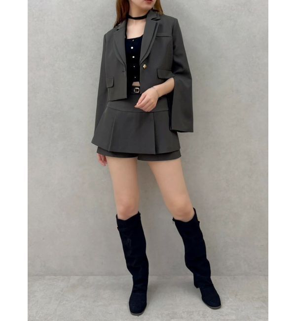 dazzlin「【セットアップ対応】テーラーショートジャケット」|テーラードジャケット|