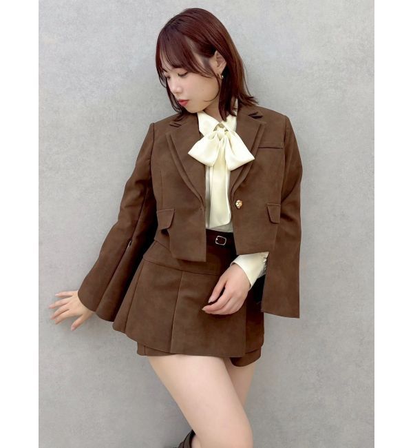 dazzlin「【セットアップ対応】テーラーショートジャケット」|テーラードジャケット|