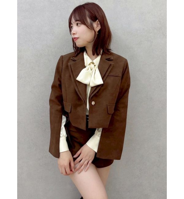dazzlin「【セットアップ対応】テーラーショートジャケット」|テーラードジャケット|