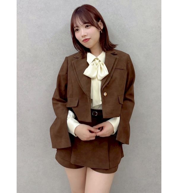 dazzlin「【セットアップ対応】テーラーショートジャケット」|テーラードジャケット|