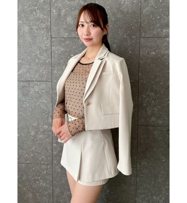 dazzlin「【セットアップ対応】テーラーショートジャケット」|テーラードジャケット|