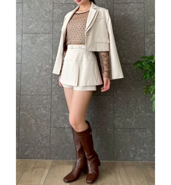 dazzlin「【セットアップ対応】テーラーショートジャケット」|テーラードジャケット|