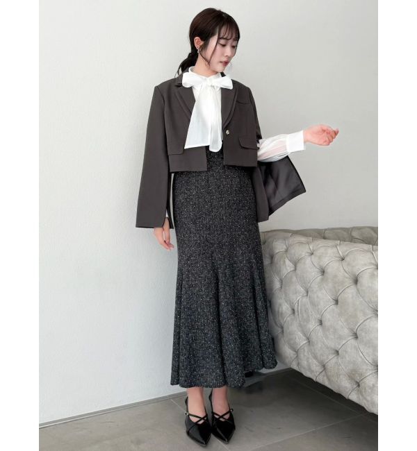 dazzlin「【セットアップ対応】テーラーショートジャケット」|テーラードジャケット|