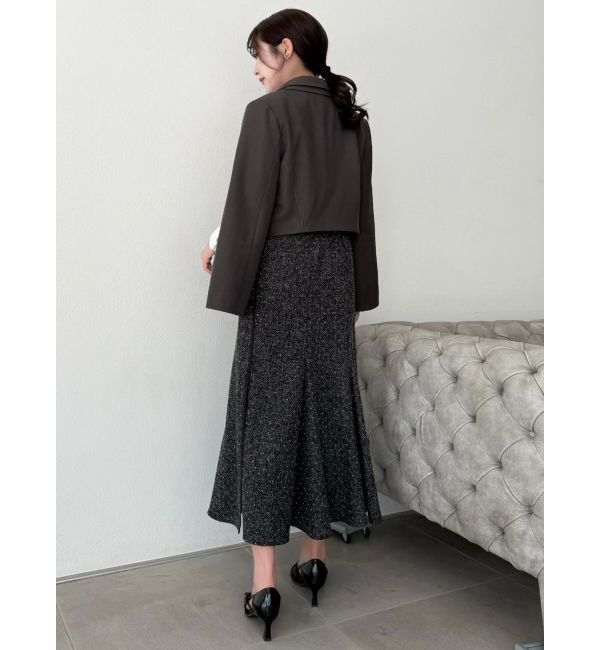 dazzlin「【セットアップ対応】テーラーショートジャケット」|テーラードジャケット|