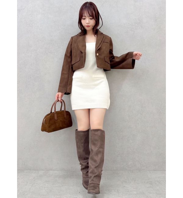 dazzlin「【セットアップ対応】テーラーショートジャケット」|テーラードジャケット|