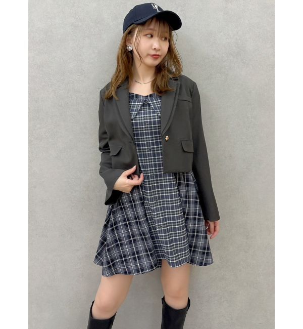 dazzlin「【セットアップ対応】テーラーショートジャケット」|テーラードジャケット|