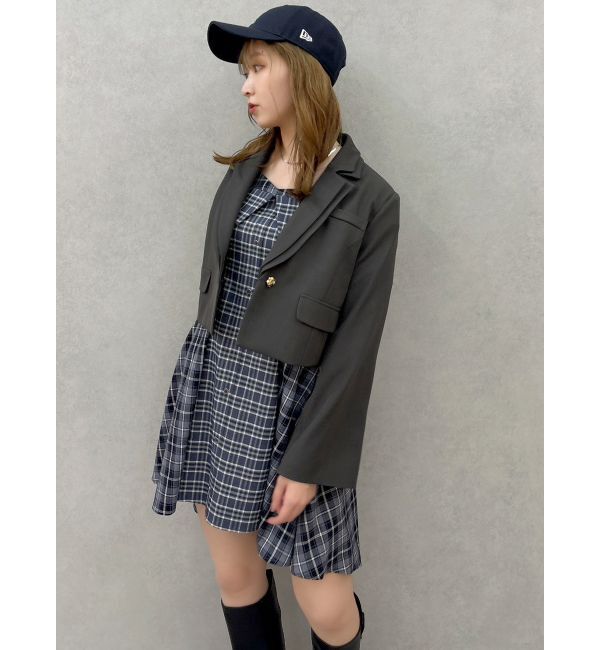 dazzlin「【セットアップ対応】テーラーショートジャケット」|テーラードジャケット|