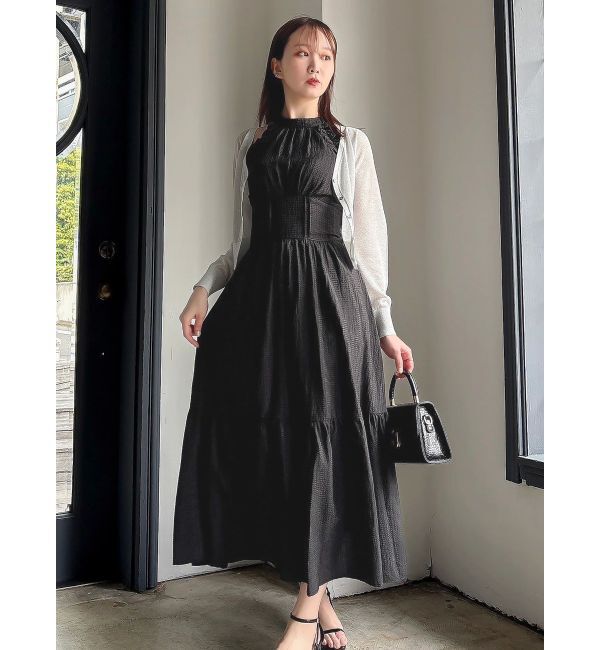 dazzlin「ラメシアーシンプルニットカーディガン」|カーディガン|