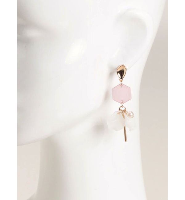 MERCURYDUO「フロストフラワーモチーフピアス」|ピアス|