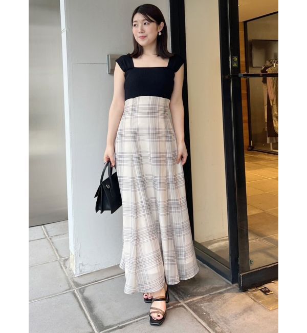 MERCURYDUO「ベアニットドッキングコルセットワンピース」|ワンピース|