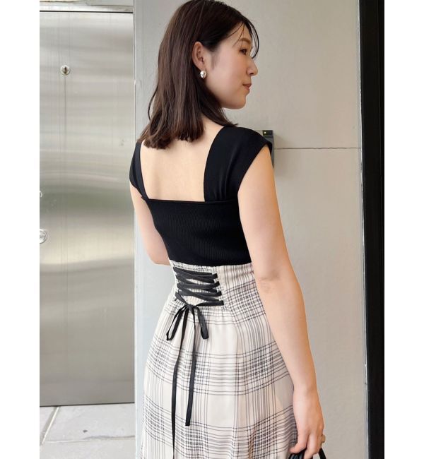 MERCURYDUO「ベアニットドッキングコルセットワンピース」|ワンピース|