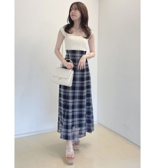 MERCURYDUO「ベアニットドッキングコルセットワンピース」|ワンピース|