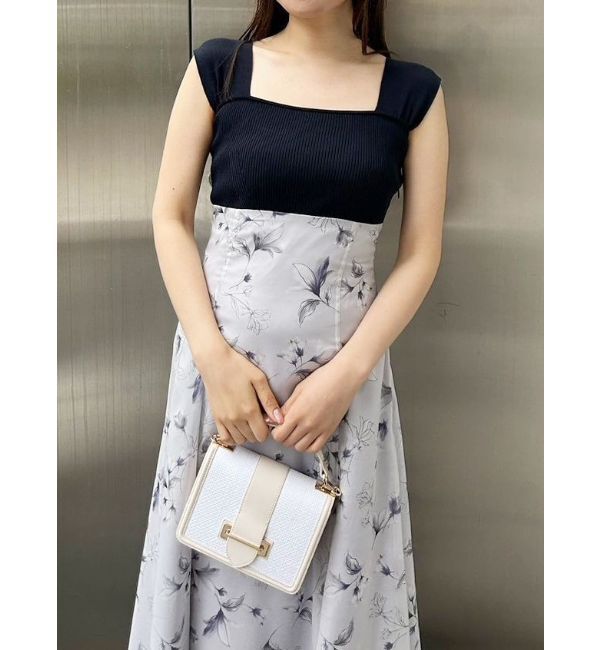 MERCURYDUO「ベアニットドッキングコルセットワンピース」|ワンピース|