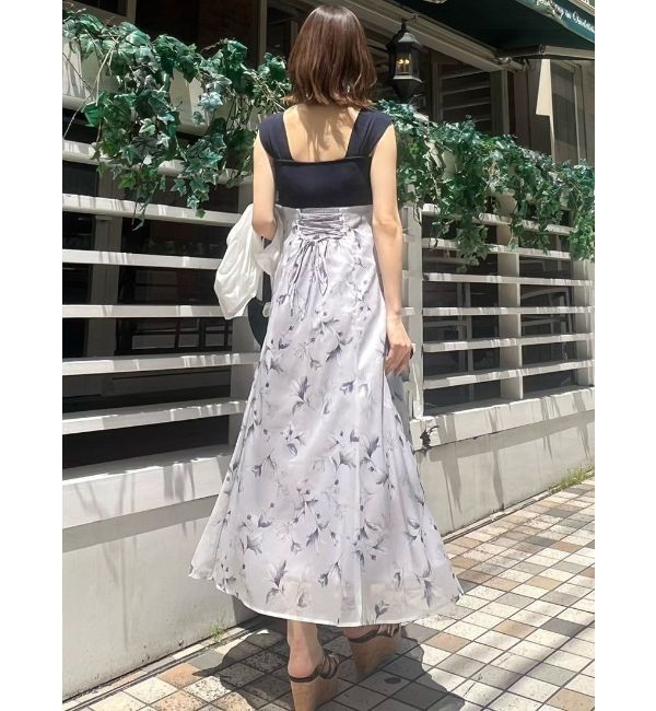 MERCURYDUO「ベアニットドッキングコルセットワンピース」|ワンピース|