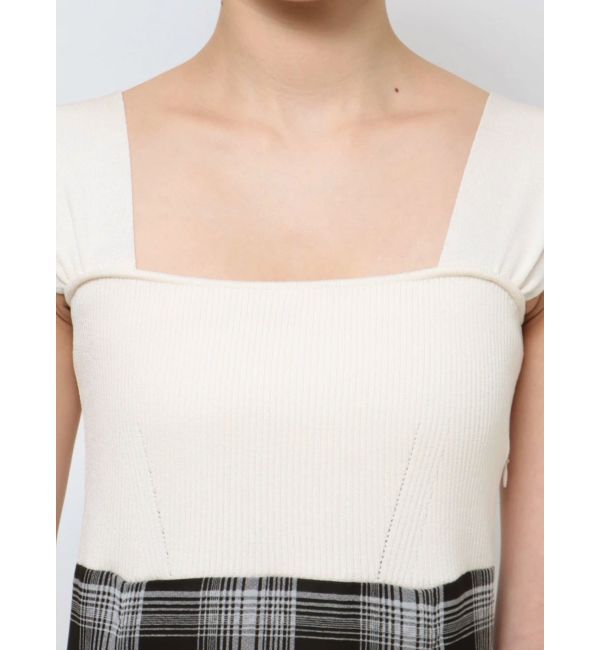 MERCURYDUO「ベアニットドッキングコルセットワンピース」|ワンピース|