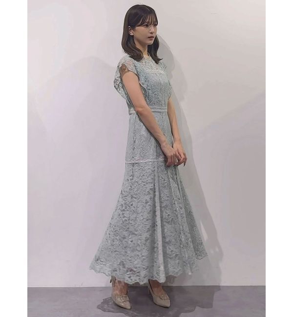 MERCURYDUO「レースハイネックワンピース」|ワンピース|