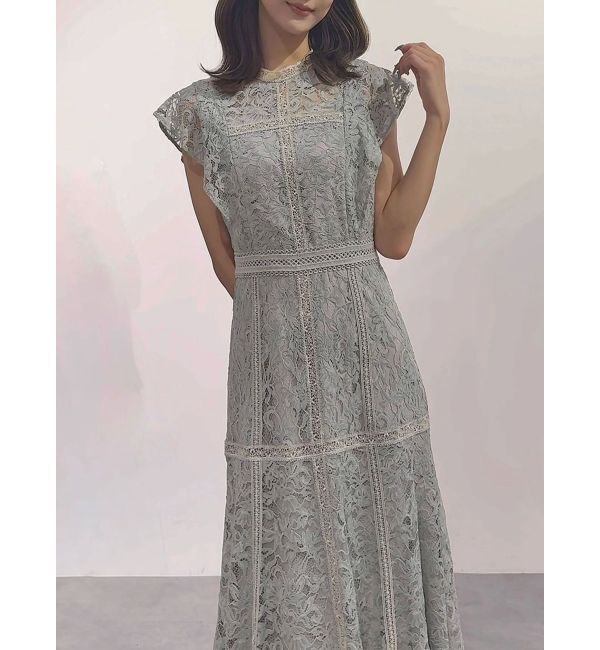 MERCURYDUO「レースハイネックワンピース」|ワンピース|