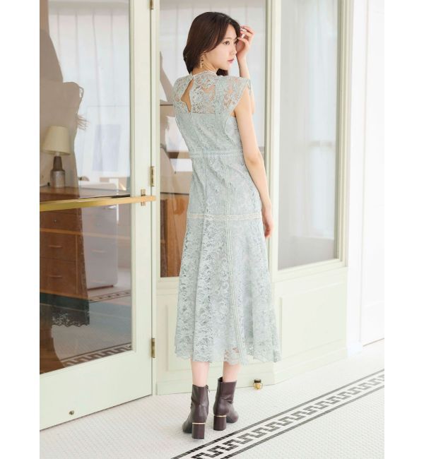 MERCURYDUO「レースハイネックワンピース」|ワンピース|