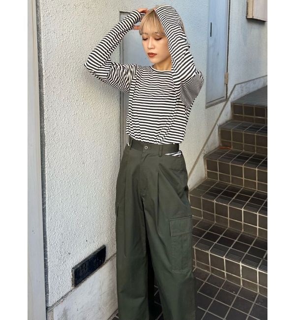 MURUA「サイドカットカーゴパンツ」|カーゴ|