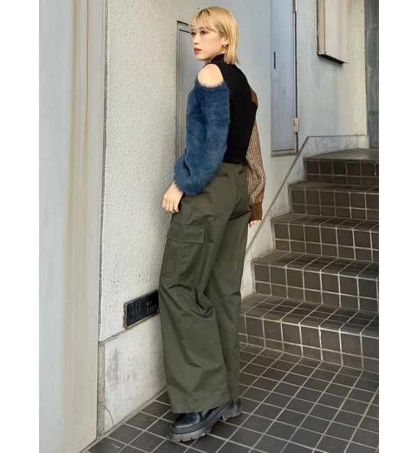 MURUA「サイドカットカーゴパンツ」|カーゴ|