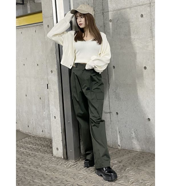 MURUA「サイドカットカーゴパンツ」|カーゴ|