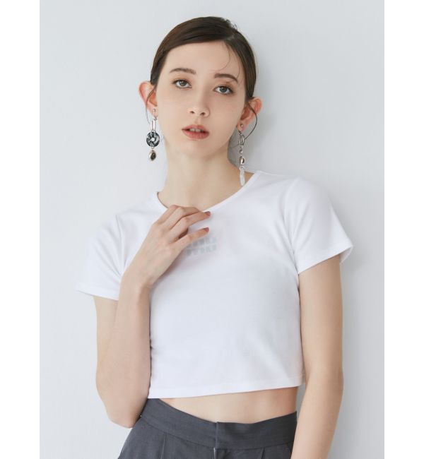 MURUA「クリアmumuクロップトTシャツ」|Tシャツ・カットソー|