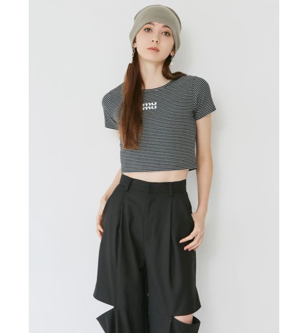 MURUA「クリアmumuクロップトTシャツ」|Tシャツ・カットソー|