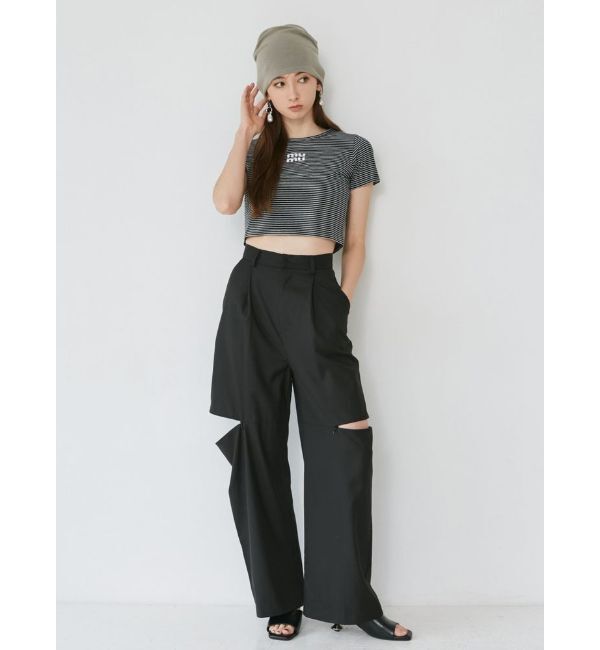 MURUA「クリアmumuクロップトTシャツ」|Tシャツ・カットソー|