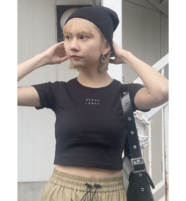MURUA「クリアmumuクロップトTシャツ」|Tシャツ・カットソー|